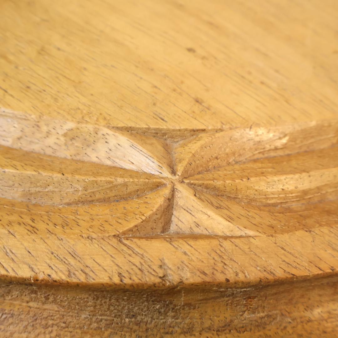 アンティーク調 サイドテーブル 知恵の輪 チップカービング 木彫りオリエンタル系