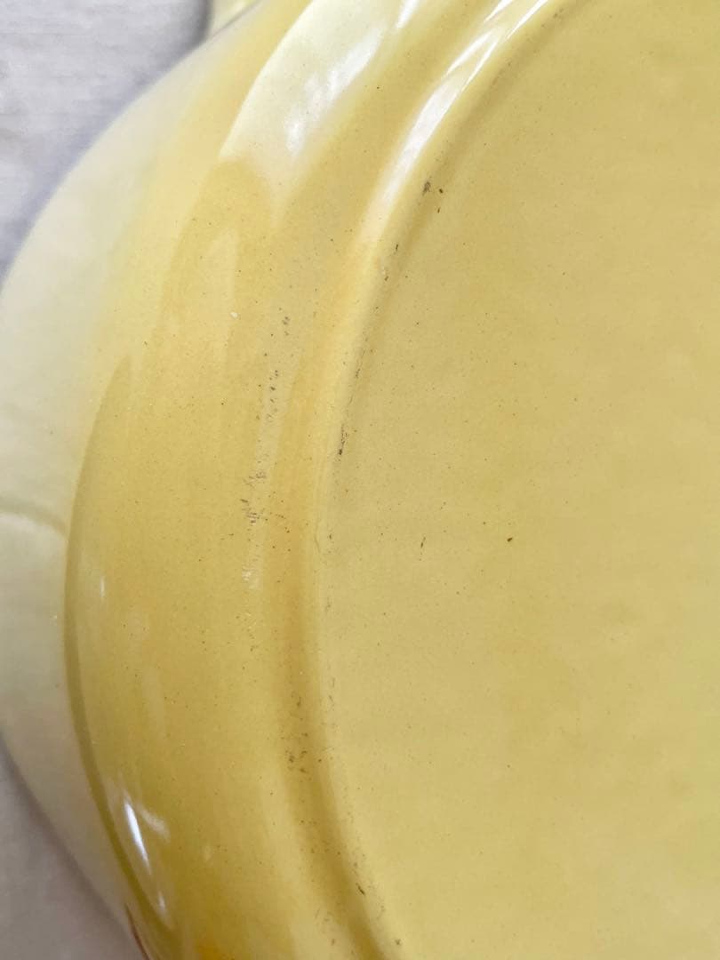 ＊＊ココット・ロンド２２cm　ル・クルーゼ＊＊中古　美品　イエロー