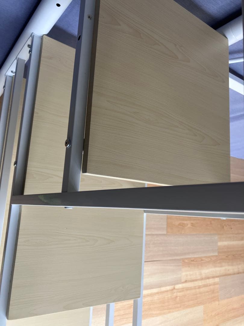 階段ロフトベッド 白 宮&コンセント付 軽自動車に積めます。