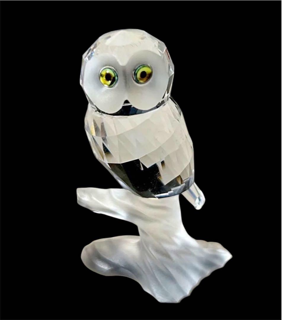 スワロフスキー　木の上(枝の上)のふくろう　絶版　119442 美品！