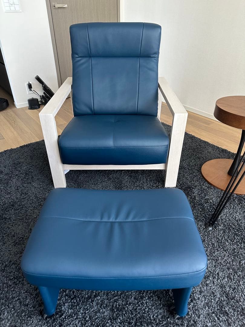 ✨カリモク家具 ソファセット（肘掛椅子＋スツール）✨