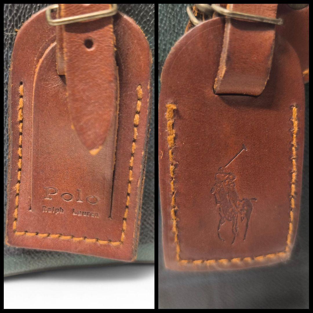 【良品】 ポロラルフローレン ミニボストンバッグ ビンテージ PVC