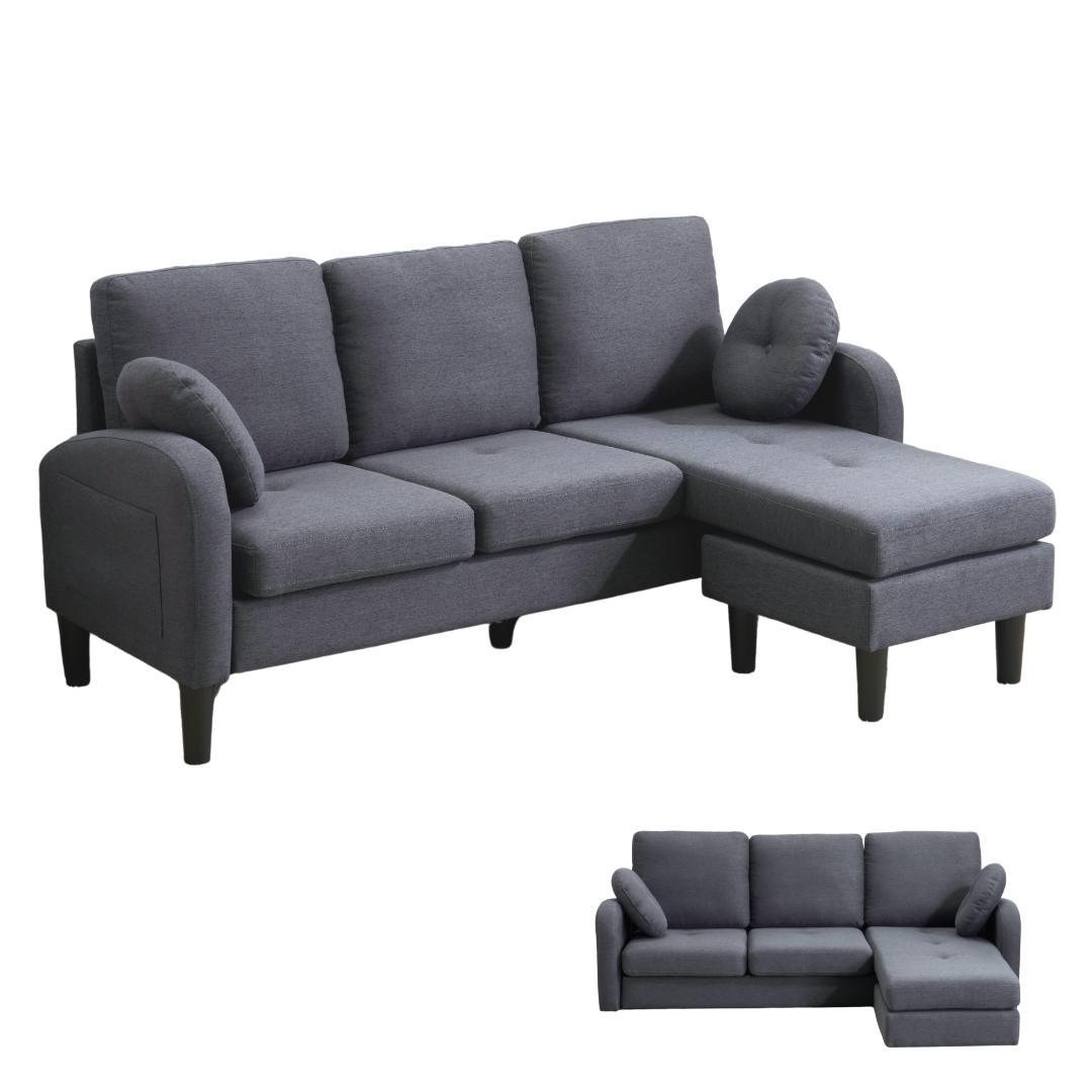 ソファ ソファーセット 3人掛け L型 Ｔ型　クッション付き 肘掛け付き