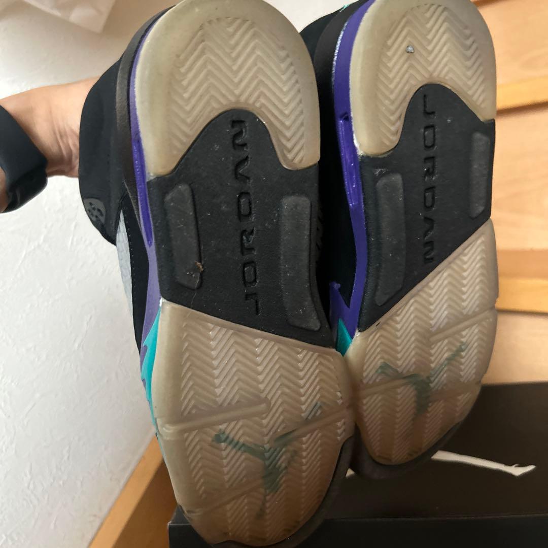 シューズ(女性用) NIKE AIR JORDAN 5 RETRO BLACK GRAPE