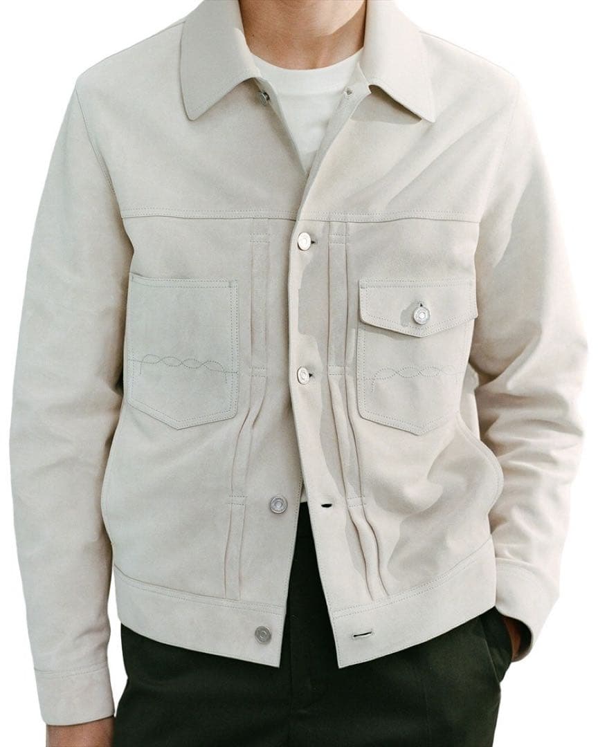 極美品 定価126.5万円 ベルルッティ スウェードレザートラッカージャケット