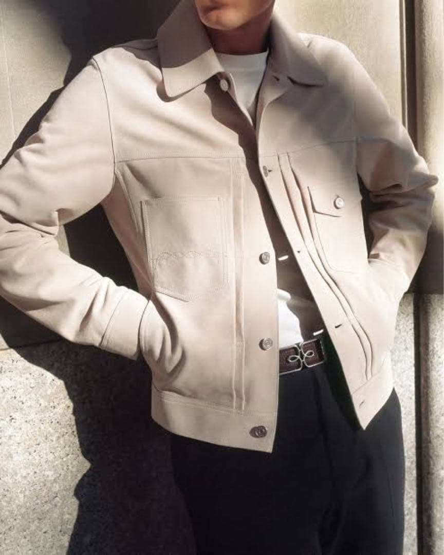 極美品 定価126.5万円 ベルルッティ スウェードレザートラッカージャケット