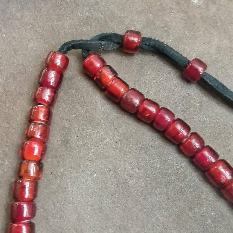 ちーちゃん様　ホワイトハーツビーズネックレス　シルバー９２５