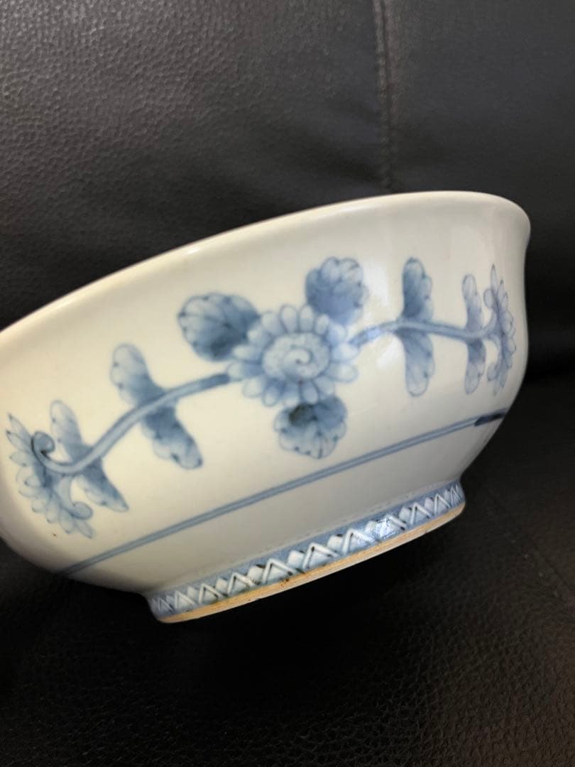 佐藤走波 六代 染錦紫陽花波千鳥文 深皿