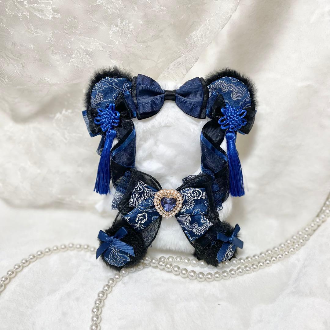 無人様　①ワインレッド　緑　紺色　おてて横