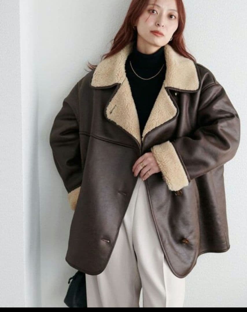 ディスコート フェイクムートンミドルコート