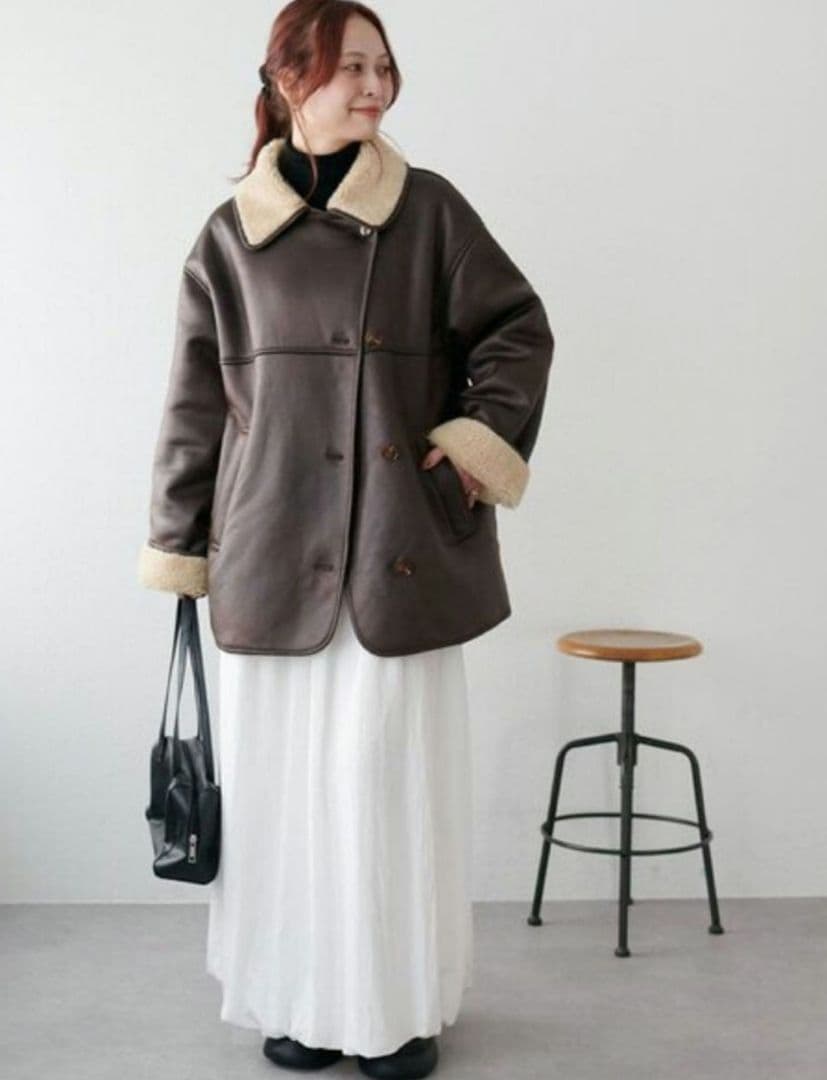ディスコート フェイクムートンミドルコート