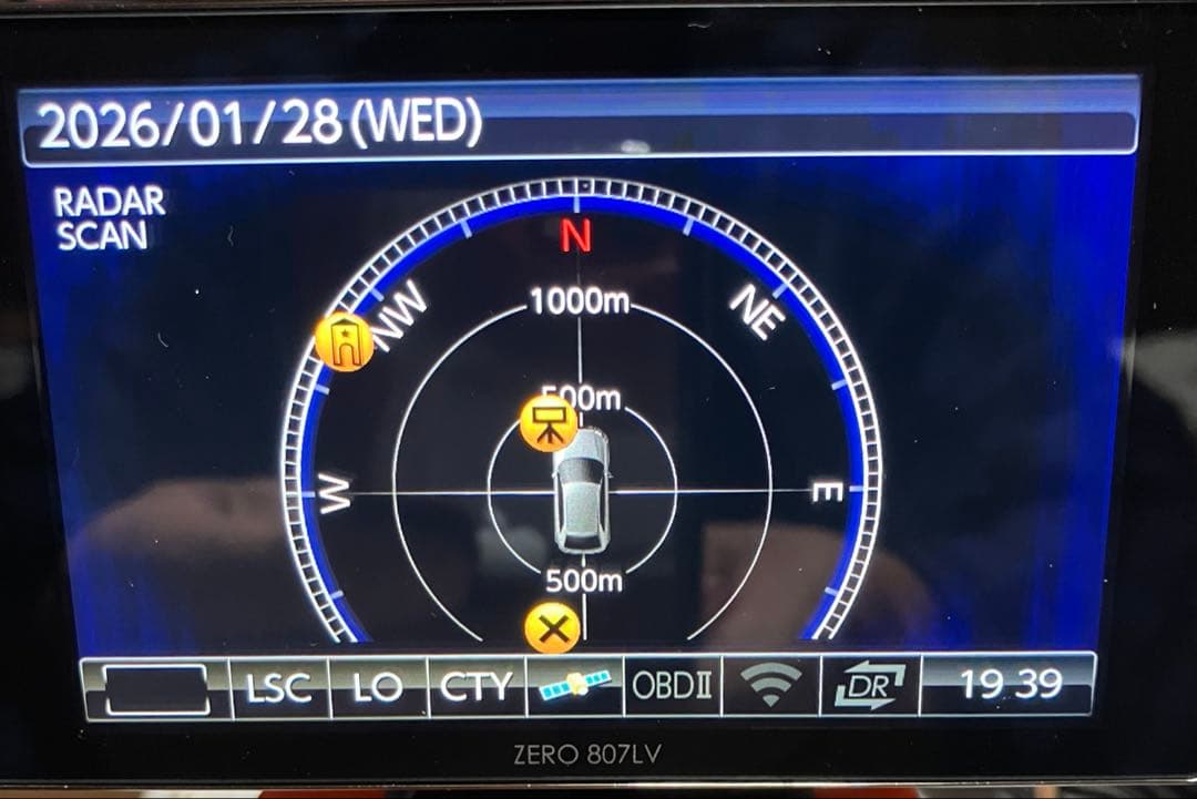【コムテックレコーダー探知機】 【ZERO−807LV】【タッチパネル】