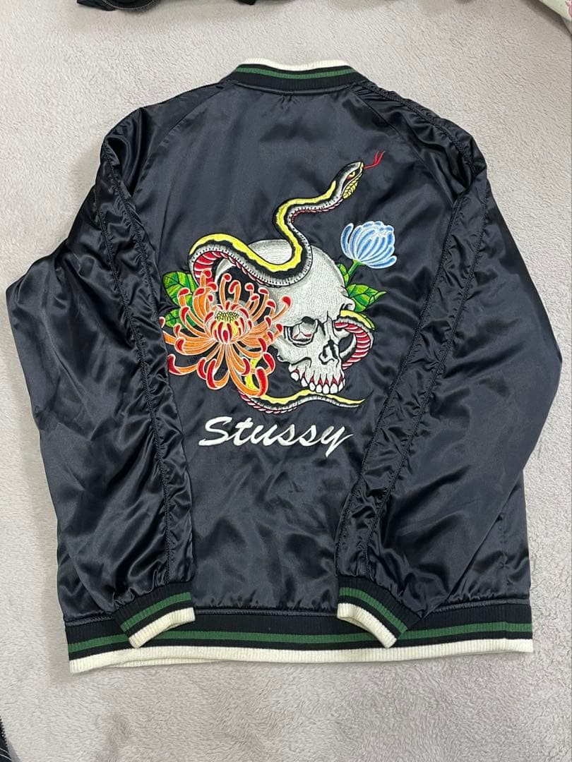 【希少】old stussy スカル スカジャン リバーシブル