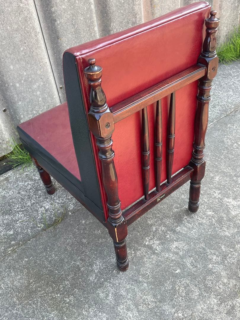 ビンテージ/レトロ/光製作所/HIKARI/喫茶店/スナックチェア/椅子/合皮⑤