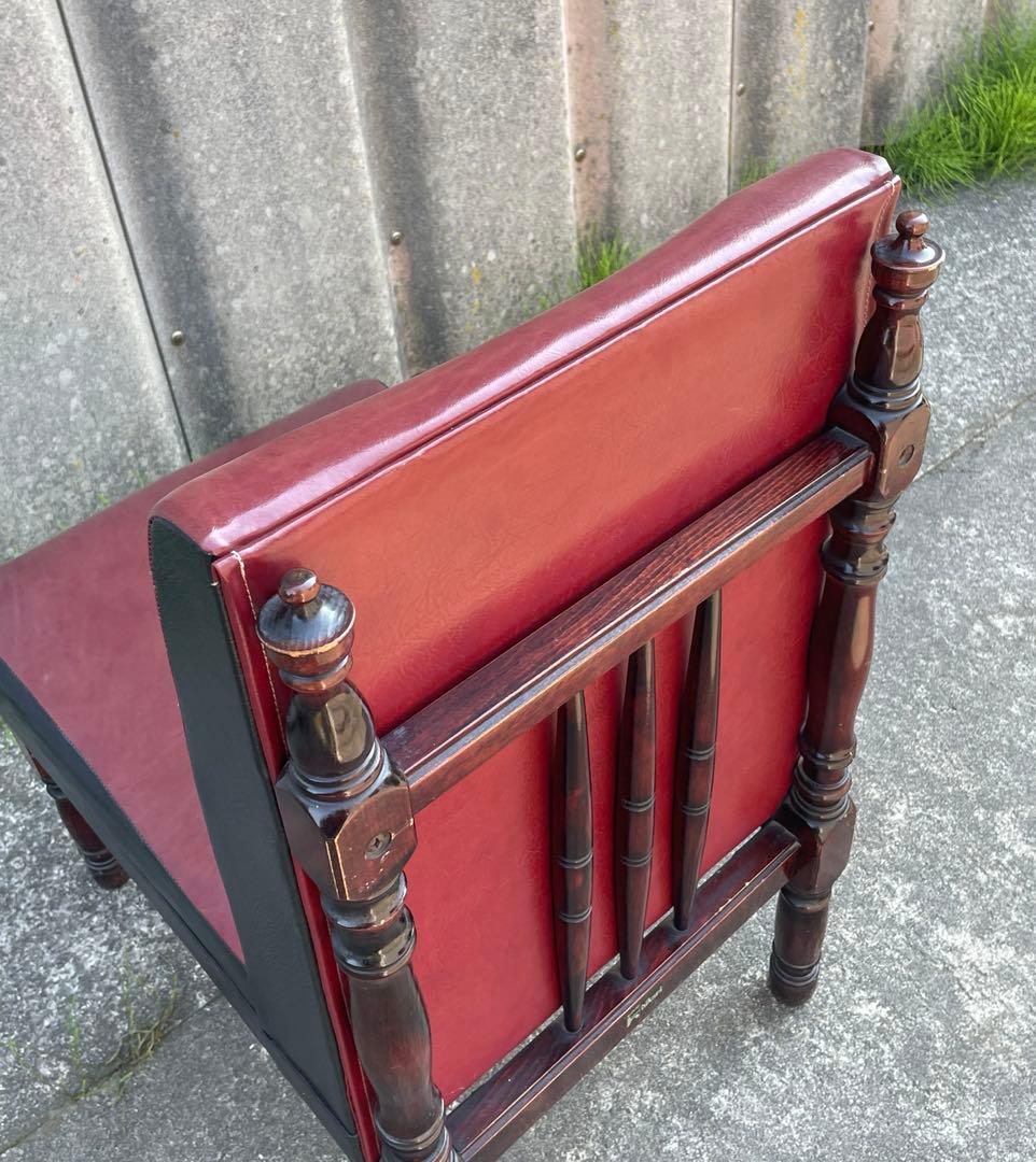 ビンテージ/レトロ/光製作所/HIKARI/喫茶店/スナックチェア/椅子/合皮⑤