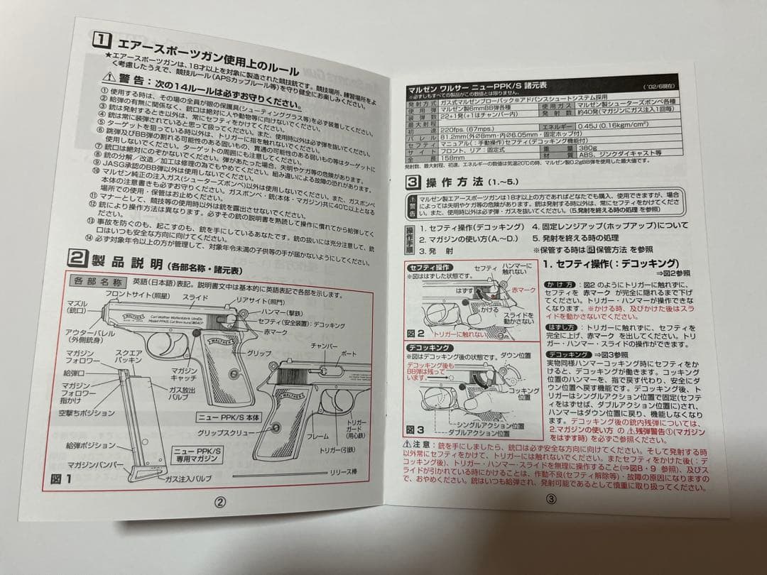 マルゼン　ワルサーPPK クラシック　ガスブローバック　6mm