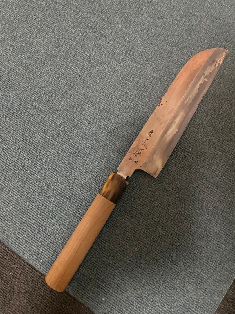 正本のカマ型薄刃包丁