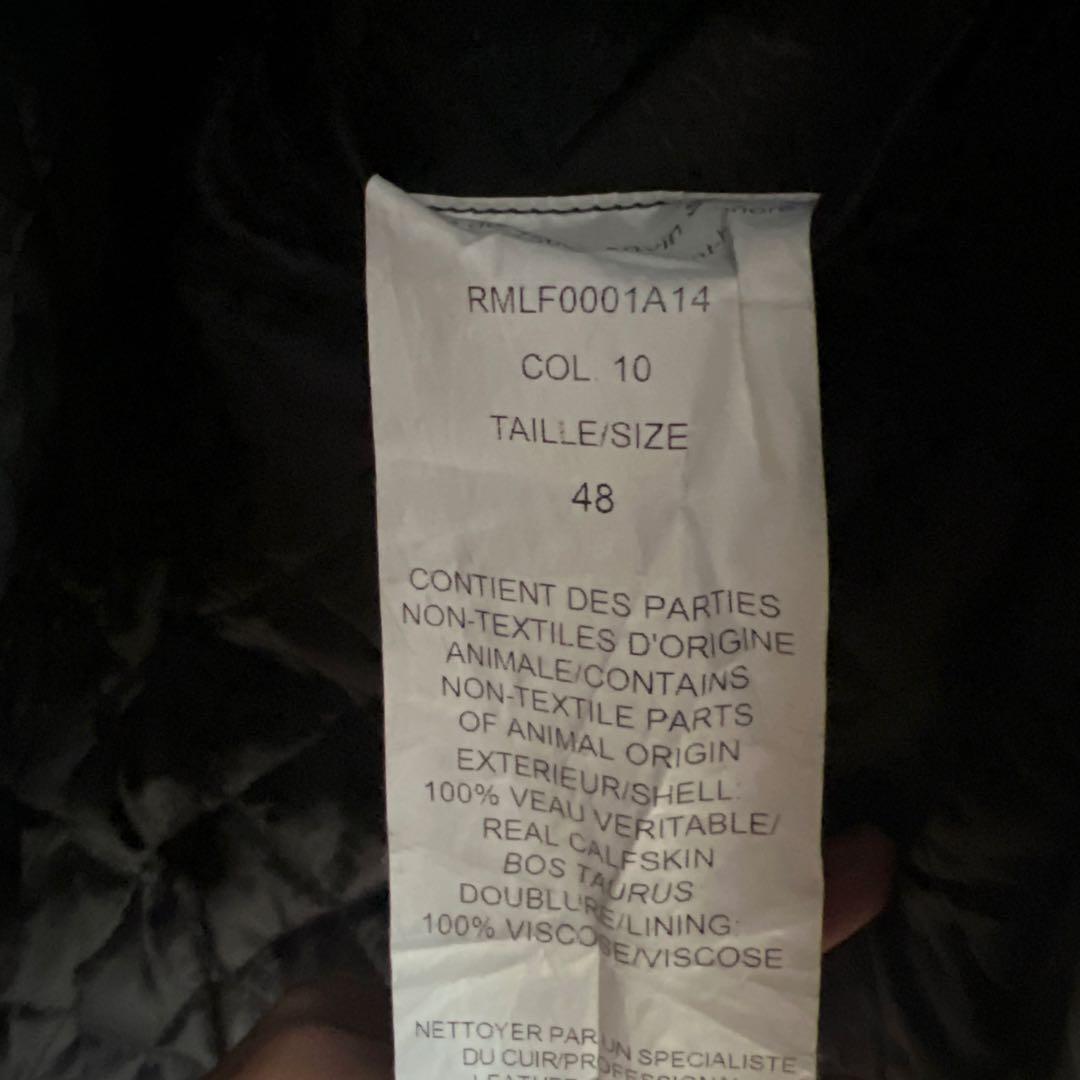 【最終価格】美品　LANVIN 最高級カーフ仕様　ライダース　48