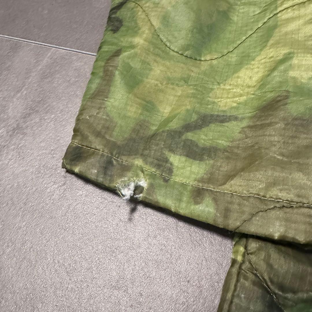 60s ベトジャン　迷彩　スカル　骸骨　スカジャン　刺繍　裏地なし　スーベニア