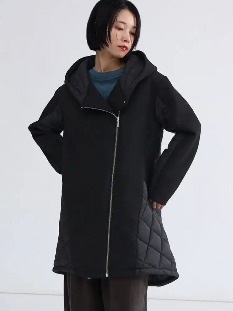 匿名送料込　新品★ヤマダヤ　LASUD ジップキルティングコート　ラシュッド