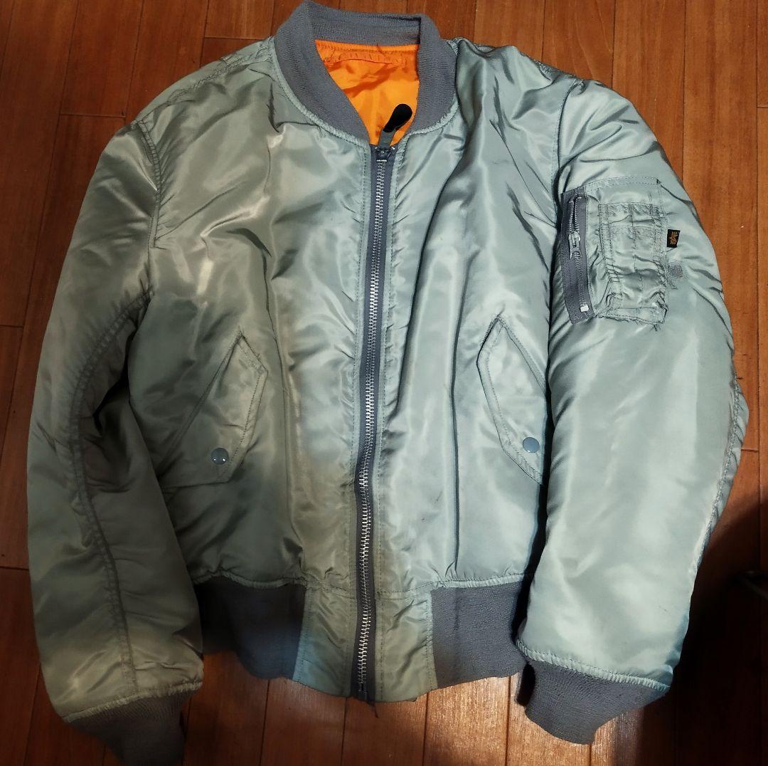 alpha MA-1 USA製　XLサイズシルバーグレー