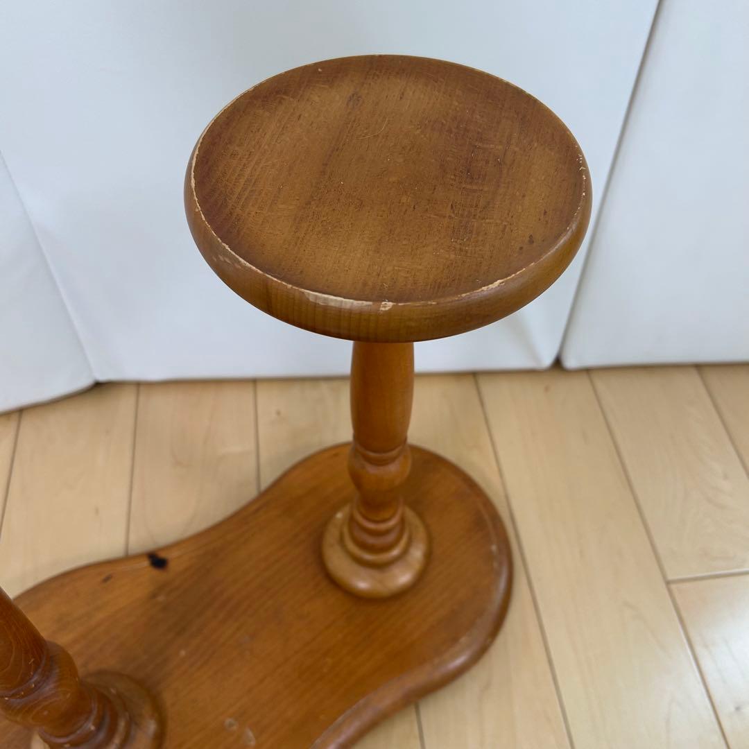 オールドカリモク　花台　飾り台　カリモク　レトロ　フラワースタンド　アンティーク