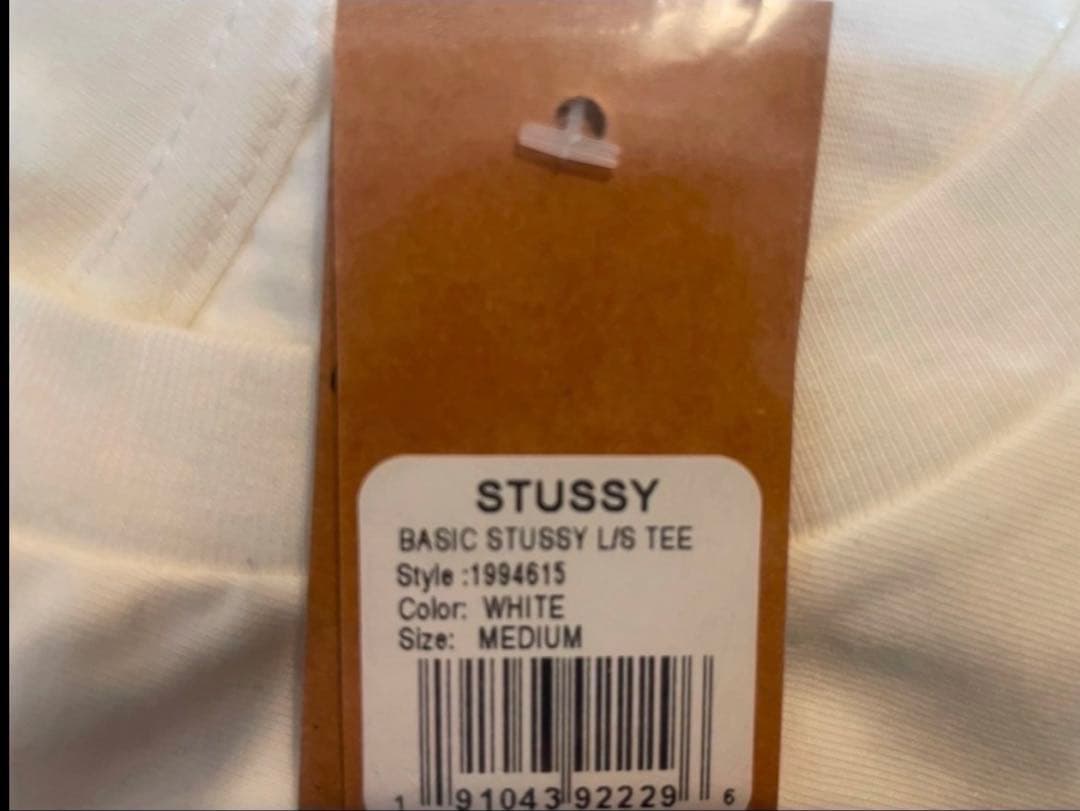 ❗️期間限定SALE❗️ステューシー ベーシック ロングTシャツ ホワイトM