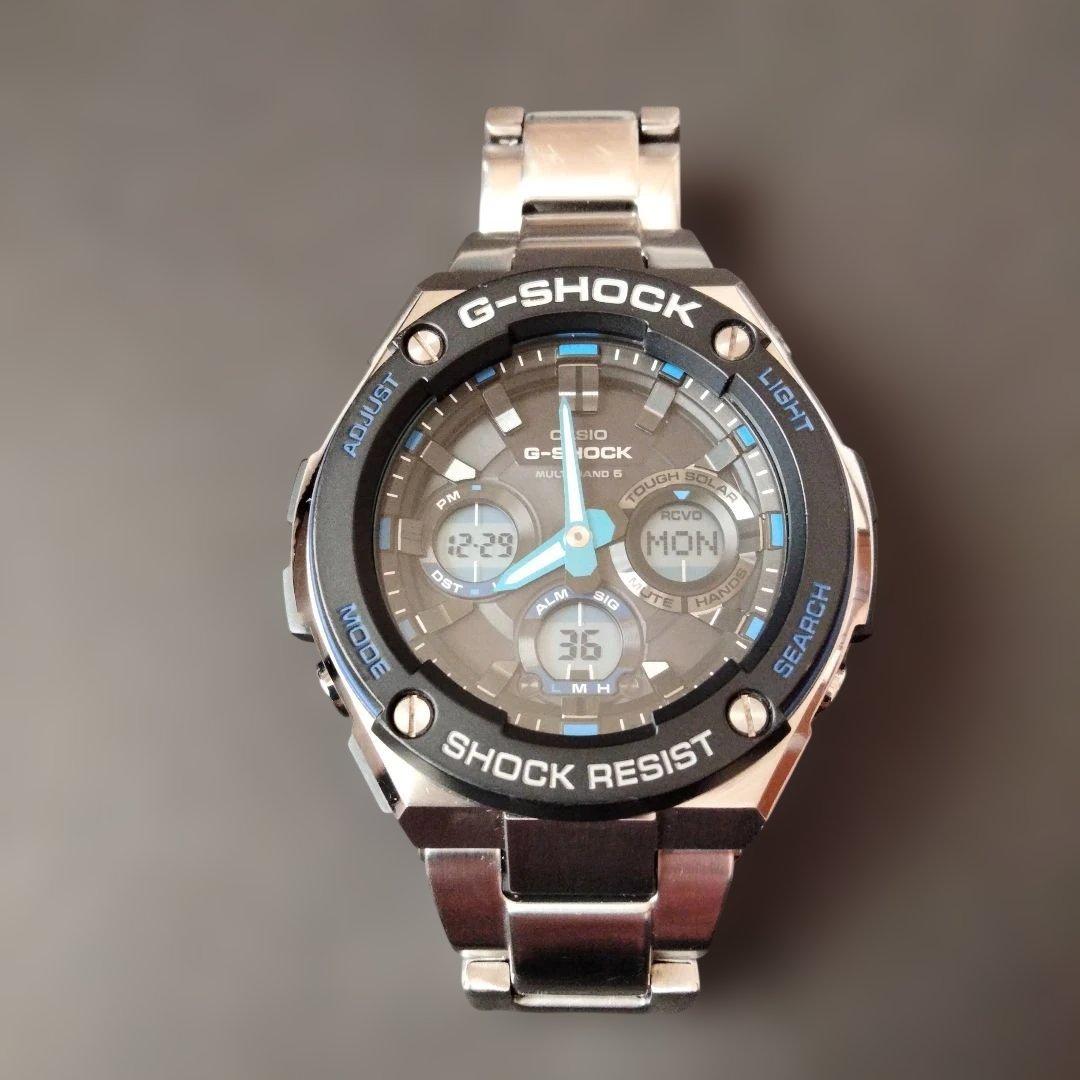 【美品】G-SHOCK GST−W100D電波ソーラー　タフソーラー