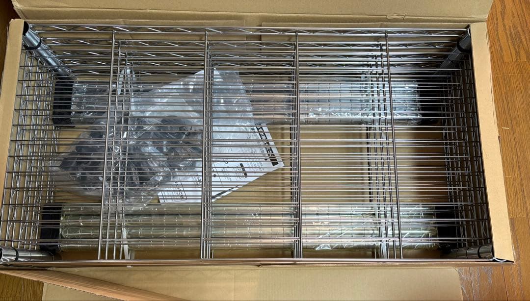 ドウシシャメタルルミナスラック5段 90WEL25-90185(A)未使用開封品