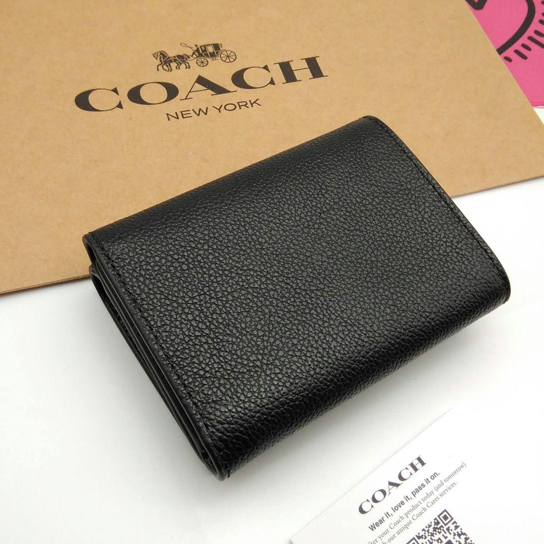 新作　新品　COACH　折り財布　３つ折り財布　メンズ　人気の小銭入れ付き