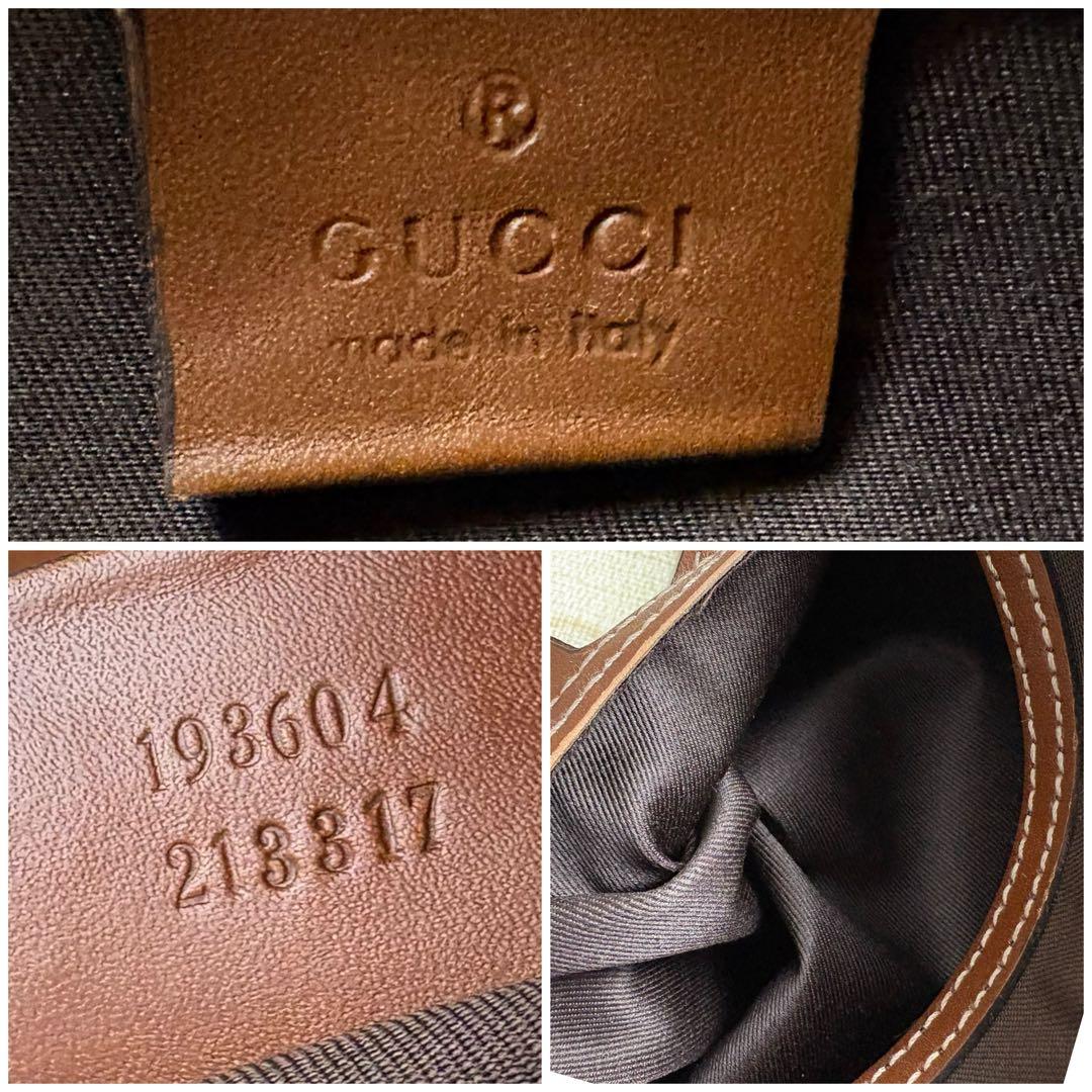 ✨廃盤品✨ グッチ ミニボストンバッグ GGスプリーム ホワイト 白色