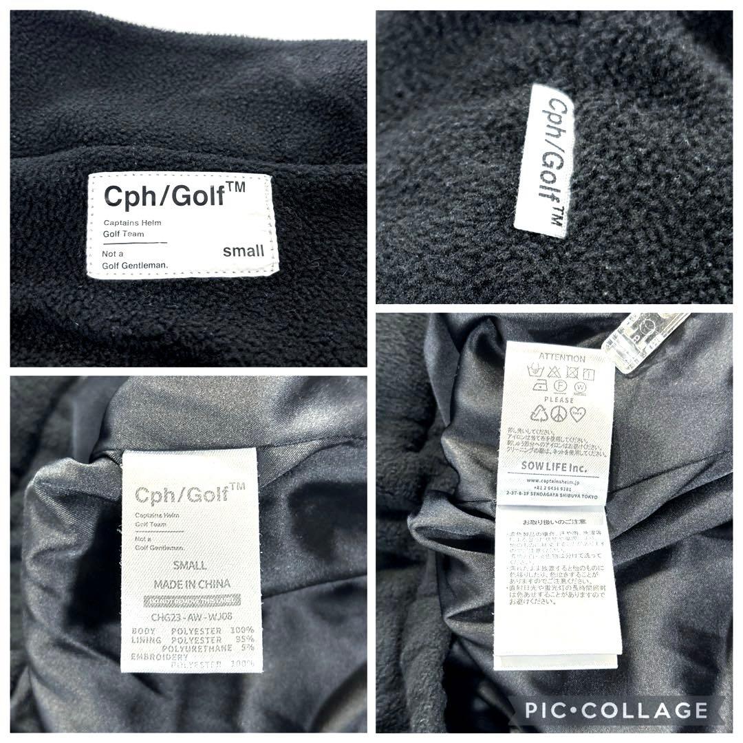 Cph/Golf キャプテンズヘルムゴルフ　ハーフジップ　フリース　黒　S