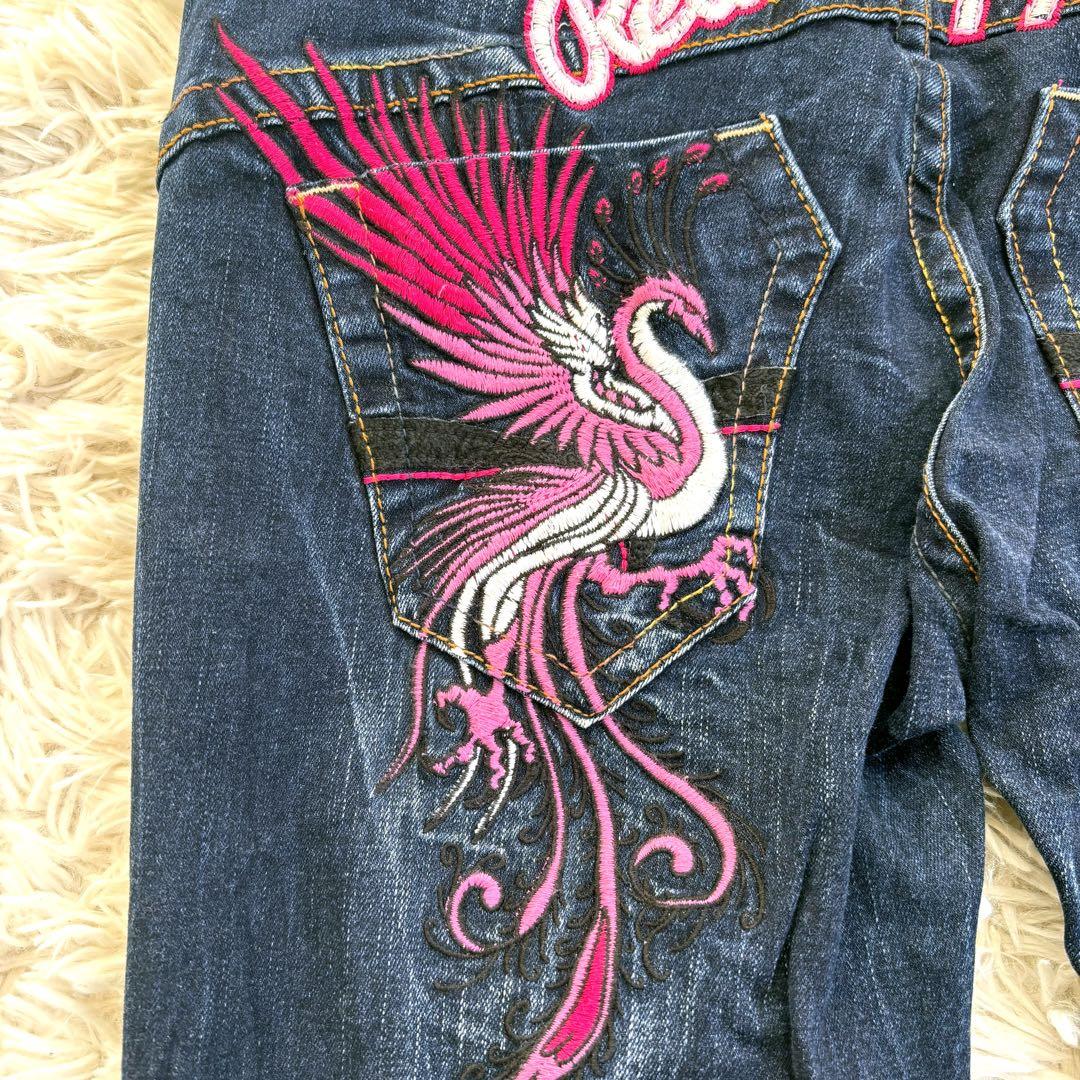 RED PEPPER ジーンズ デニム 刺繍 フレア 29 y2k