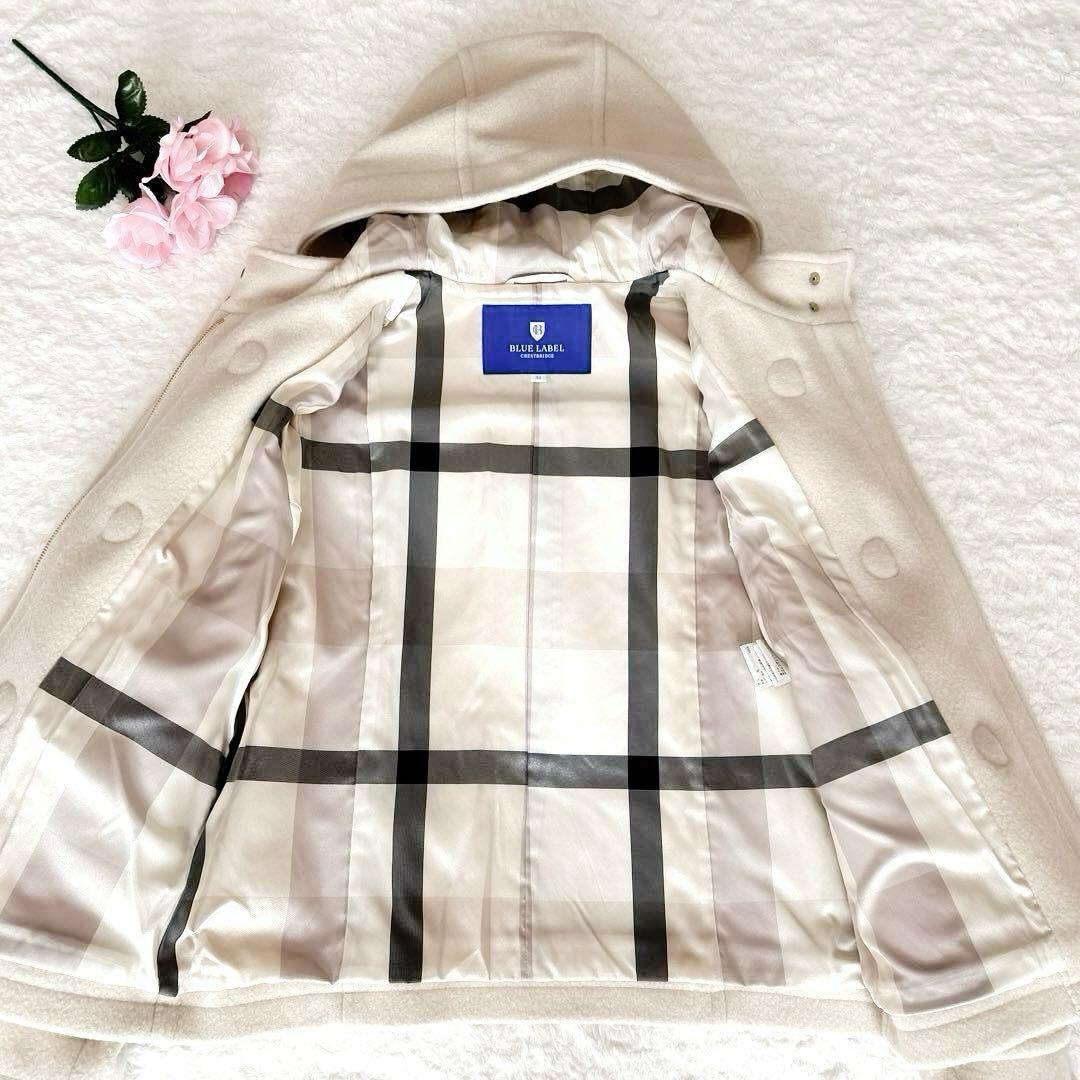 美品BLUE LABEL CRESTBRIDGEショートダッフルコート　チェック