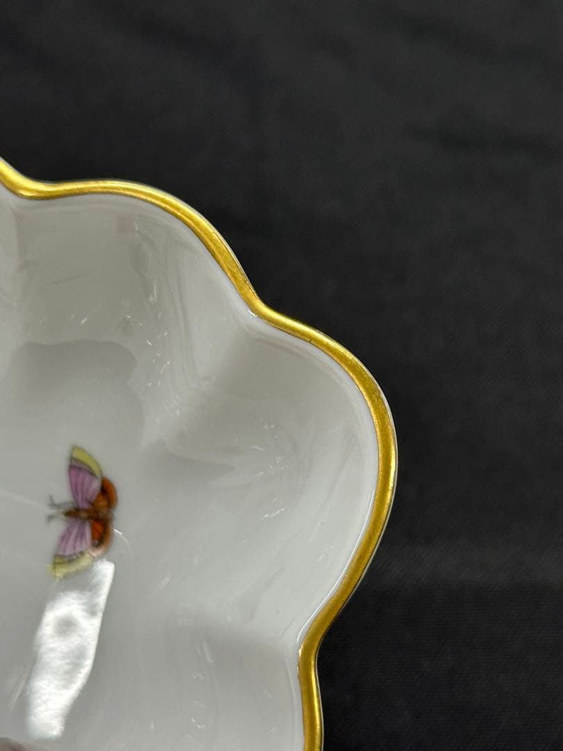 【美品】HEREND ヘレンド　ロスチャイルドバード　プレート　トレイ　ボウル