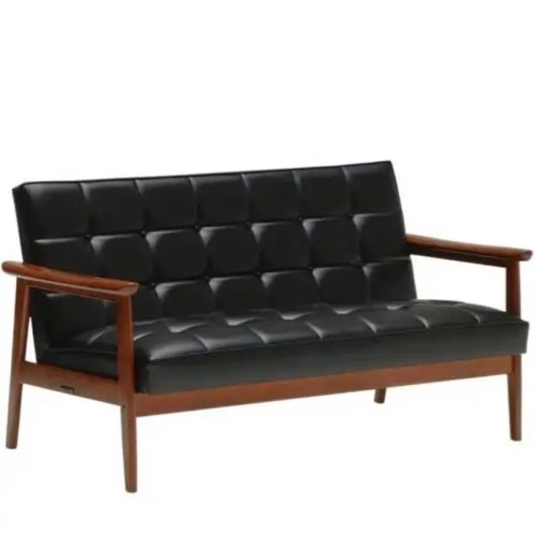 カリモク　ソファー　ブラック