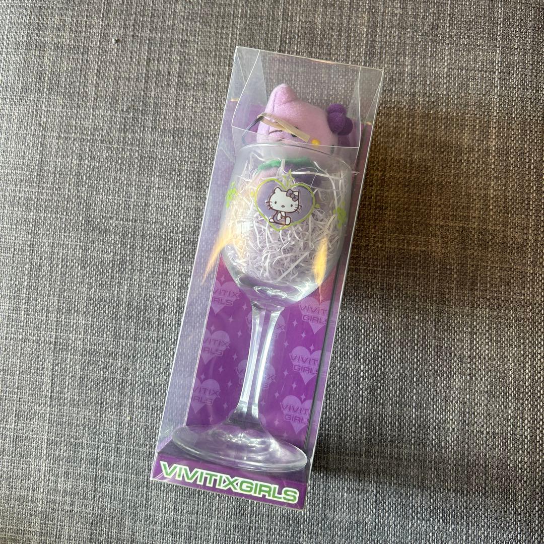 ハローキティ グラスとぬいぐるみストラップ セット
