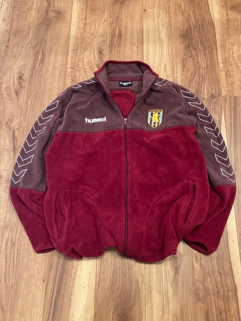 アストンヴィラ hummel フリースジャケット 古着　L