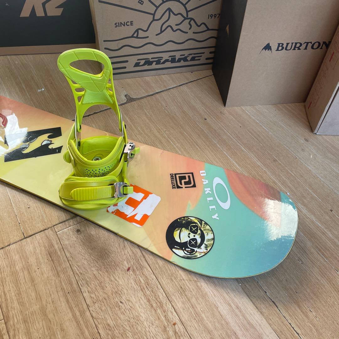 SALOMON×STELLA　希少130代　バイン付　スノーボードセット