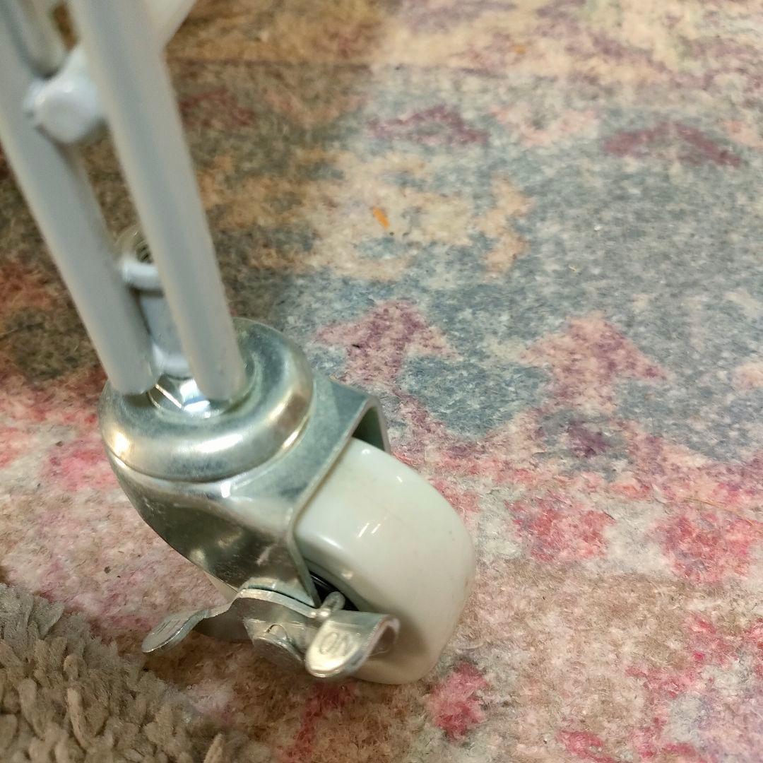 【美品】無印良品 スチールユニットシェルフ バスケット キャスター付き グレー