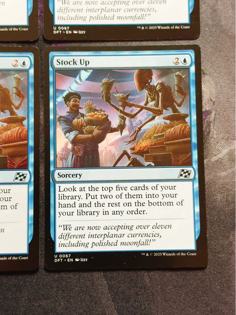 食糧補充　英語　4枚セット