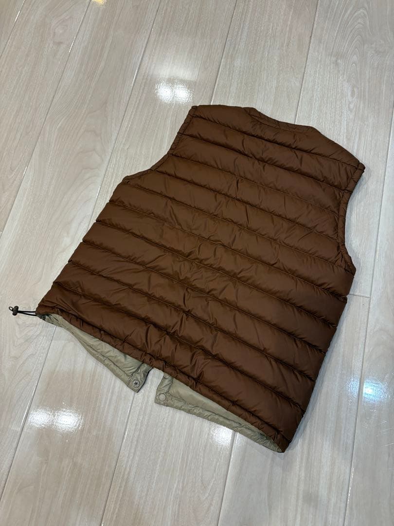 お値下げ)DANTON ブラウン ダウンベスト　36