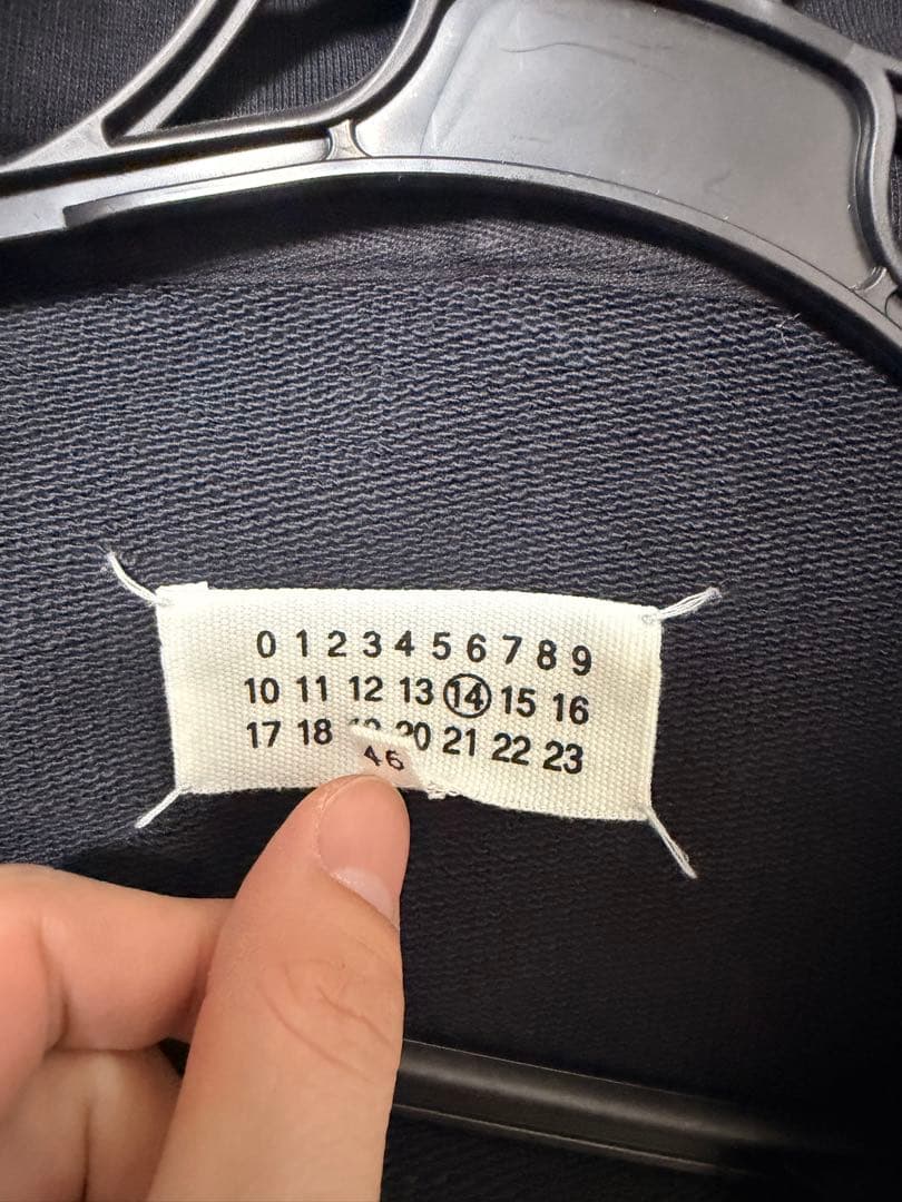 Maison Margiela エルボーパッチ ジップパーカー46(タグ有り)