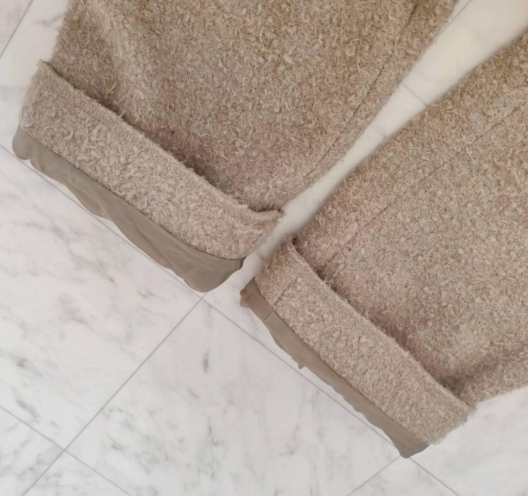 ヨーガンレール テディベア ボア 風 起毛 コート モカ系