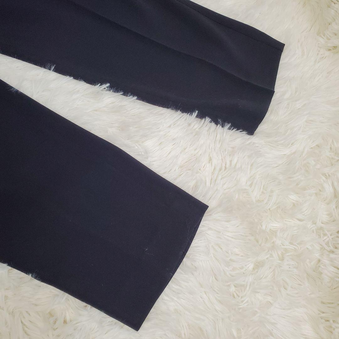 【美品】PLST セットアップ ノーカラー パンツ ネイビー Mサイズ