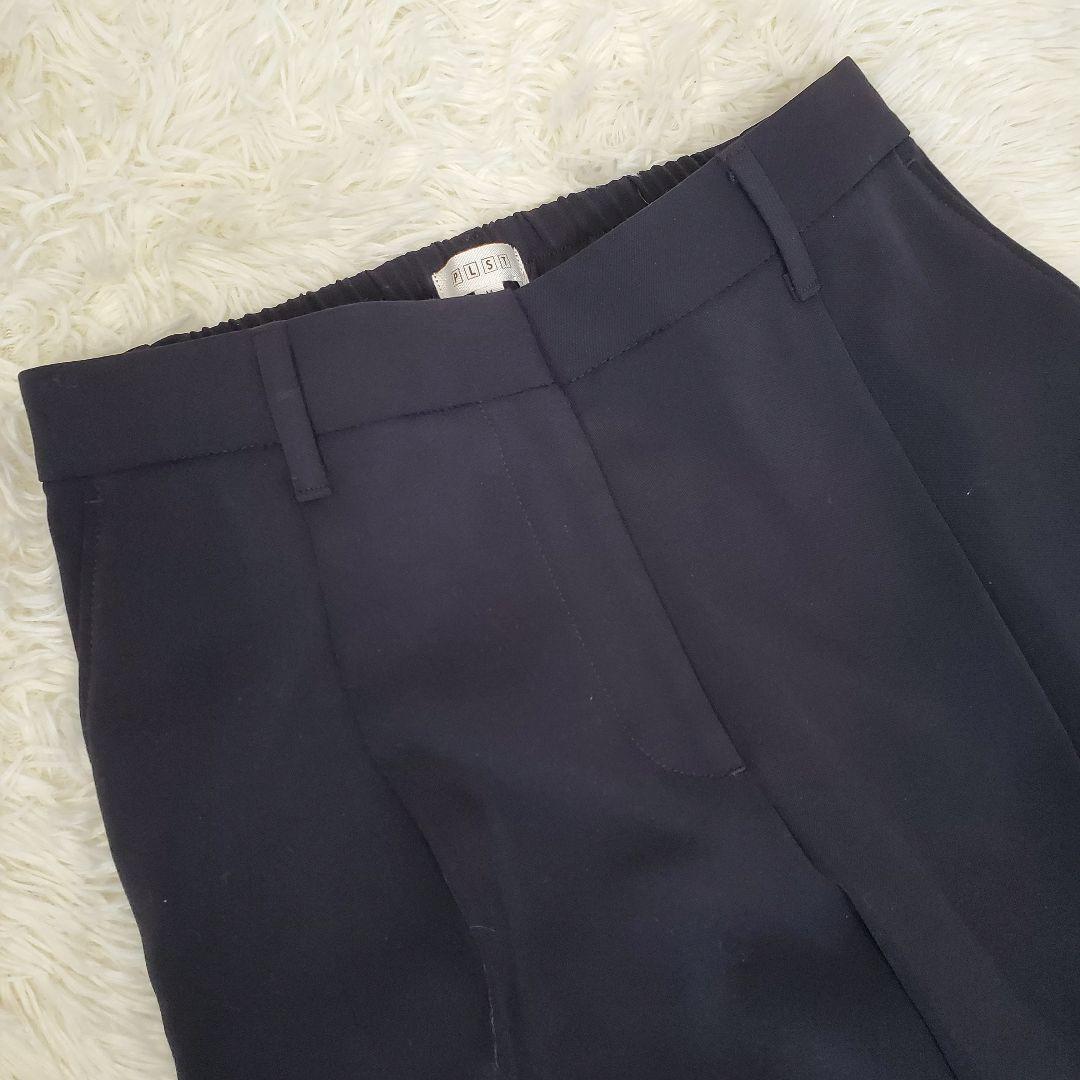 【美品】PLST セットアップ ノーカラー パンツ ネイビー Mサイズ