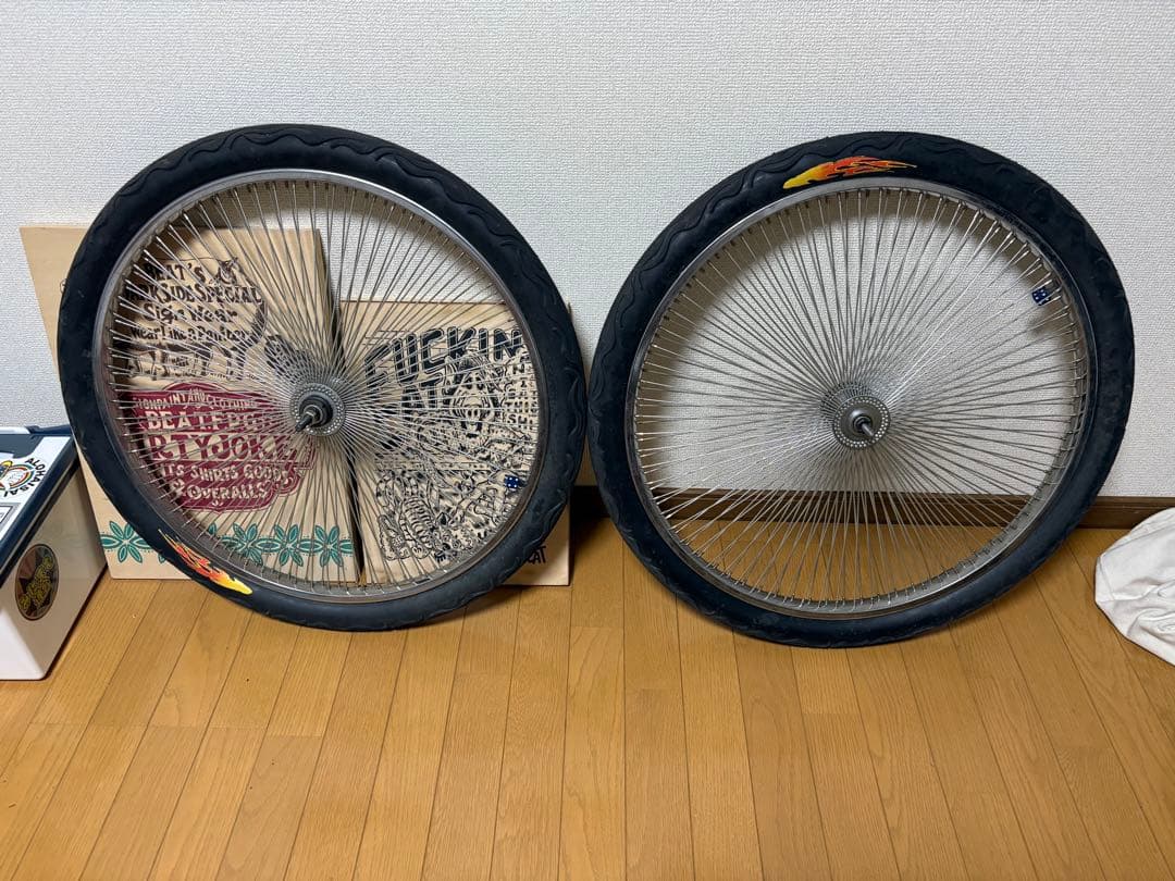 144本スポークホイール　ローチャリ　ホイール26インチ