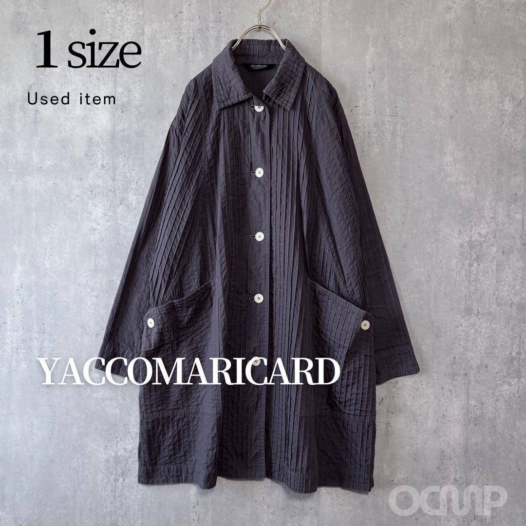 ヤッコマリカルド 美品 100%コットン Aライン プリーツジャケット コート