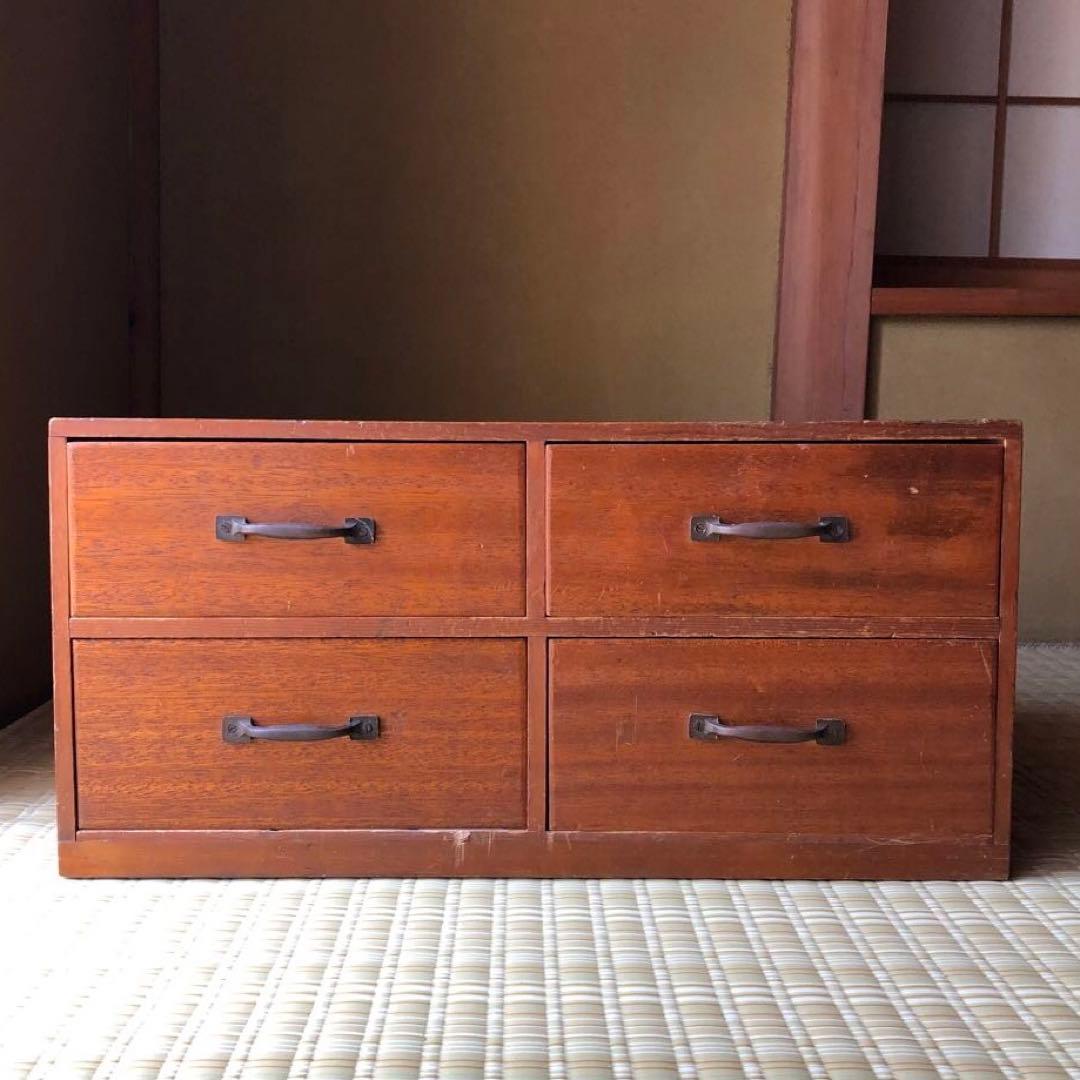 小物入れ　引き出し　収納棚　ヴィンテージ　昭和レトロ　オーダー家具