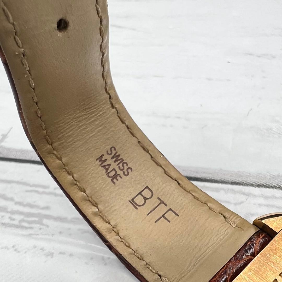 Cartier カルティエ タンクアングレーズSM K18 PG/革ベルト